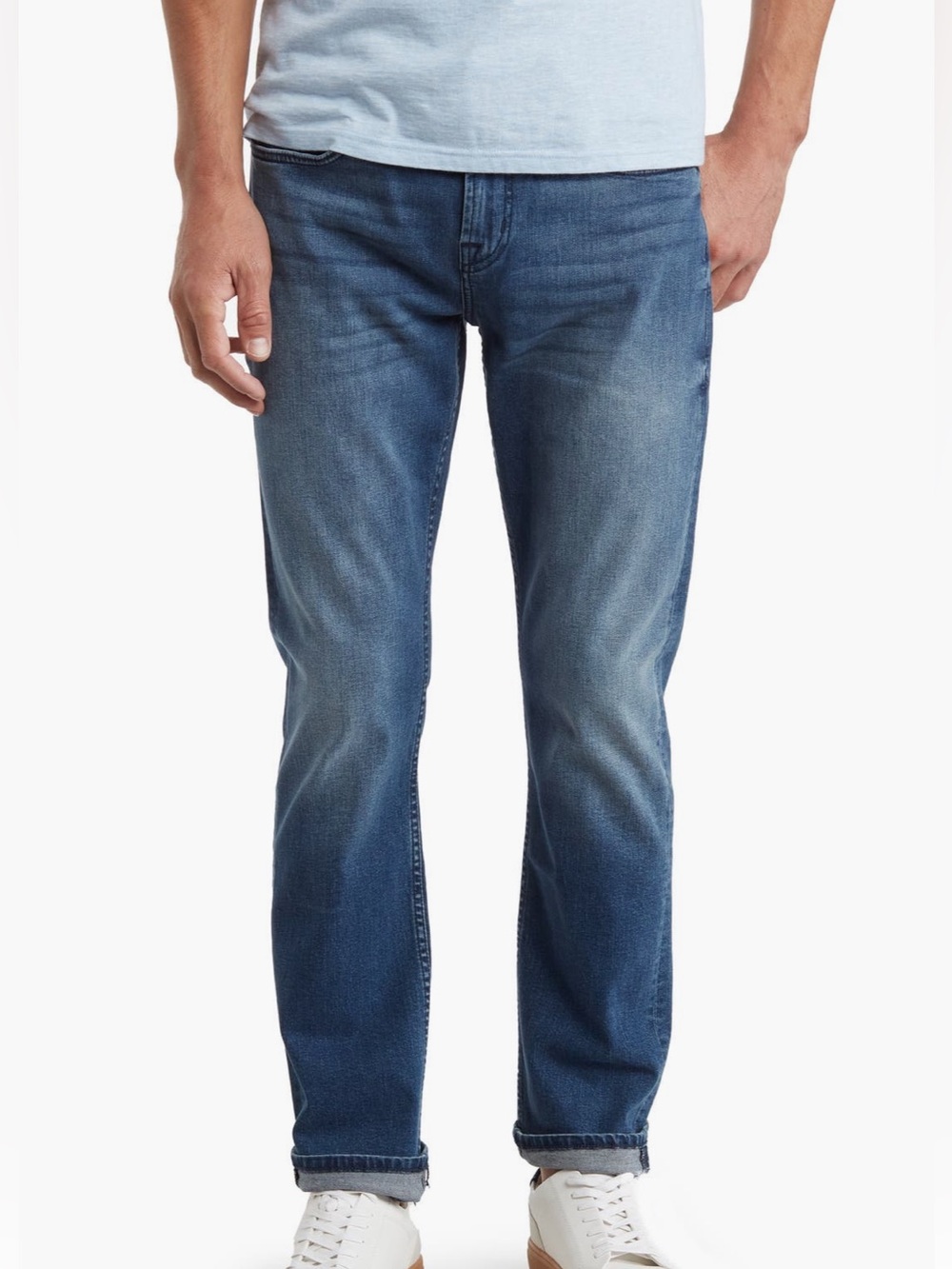 7 Seven For All Mankind Slimmy Mens Straight Blue Jeans Men Size 40